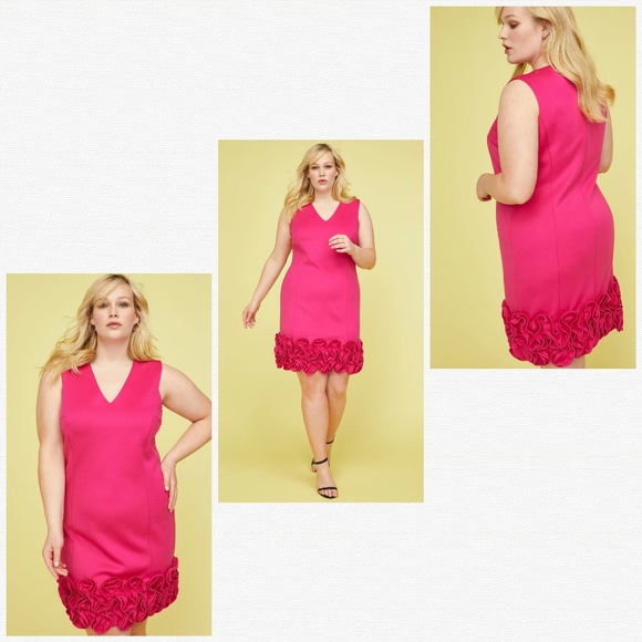 Lane Bryant Dresses & Skirts - Lane Bryant Ruffled Hem Sheath Dress